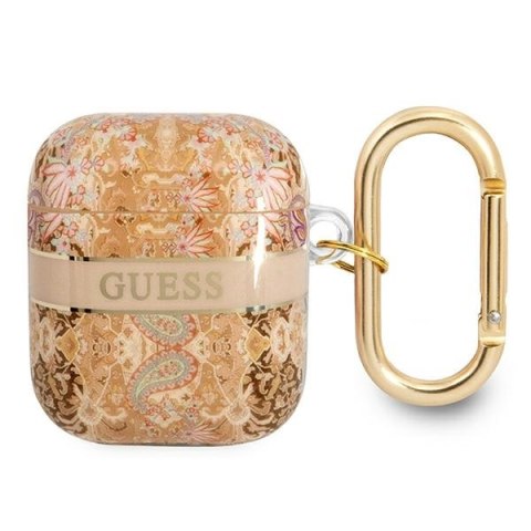 Guess Paisley - Etui Etui Airpods 1/2 gen (Gold) Guess Paisley - Etui Etui Airpods 1/2 gen (Gold)