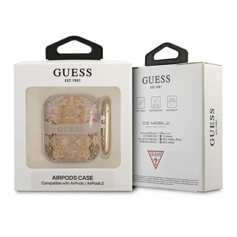 Guess Paisley - Etui Etui Airpods 1/2 gen (Gold) Guess Paisley - Etui Etui Airpods 1/2 gen (Gold)