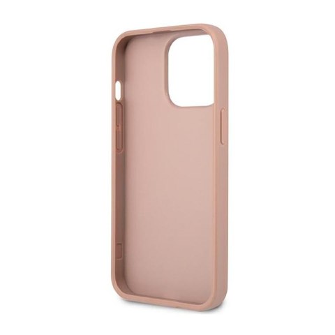 Guess Saffiano Triangle Logo Case - Etui iPhone 14 Pro (różowy) Guess Saffiano Triangle Logo Case - Etui iPhone 14 Pro (różowy)