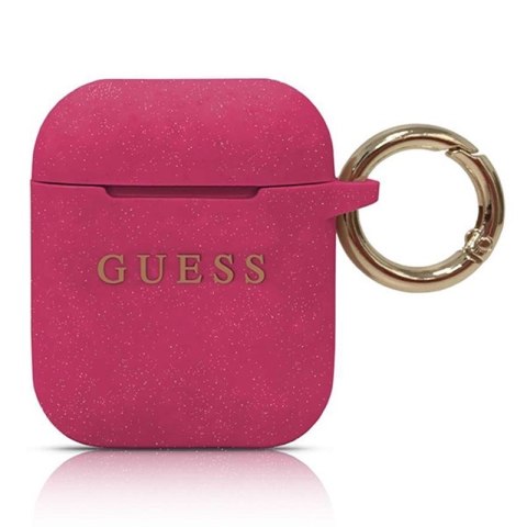 Guess Silicone Case - Etui AirPods (Fuchsia) Guess Silicone Case - Etui AirPods (Fuchsia)