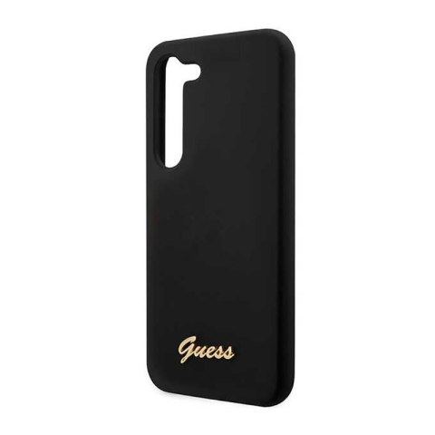 Guess Silicone Script Metal Logo - Etui Samsung Galaxy S23+ (czarny) Guess Silicone Script Metal Logo - Etui Samsung Galaxy S23+ (czarny)