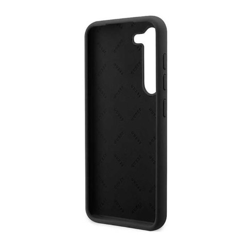 Guess Silicone Script Metal Logo - Etui Samsung Galaxy S23+ (czarny) Guess Silicone Script Metal Logo - Etui Samsung Galaxy S23+ (czarny)