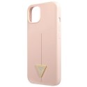 Guess Silicone Triangle Logo - Etui iPhone 13 mini (różowy)