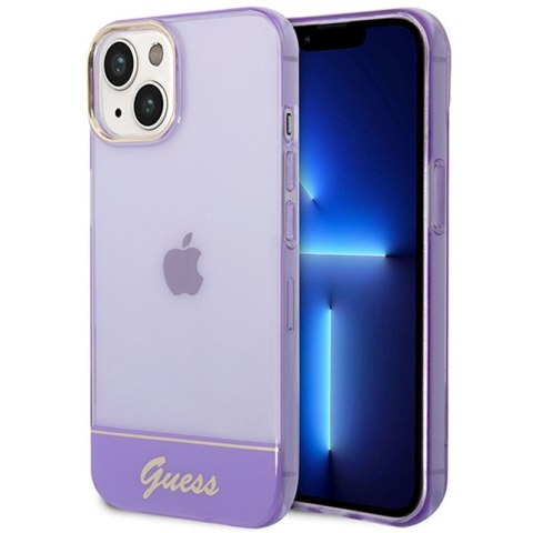 Guess Translucent - Etui iPhone 14 Plus (fioletowy) Guess Translucent - Etui iPhone 14 Plus (fioletowy)
