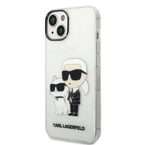 Karl Lagerfeld IML Glitter NFT Karl & Choupette - Etui iPhone 14 Plus (przezroczysty) Karl Lagerfeld IML Glitter NFT Karl & Choupette - Etui iPhone 14 Plus (przezroczysty)
