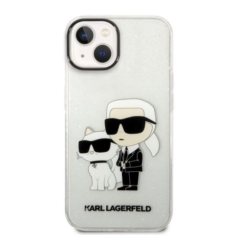 Karl Lagerfeld IML Glitter NFT Karl & Choupette - Etui iPhone 14 Plus (przezroczysty) Karl Lagerfeld IML Glitter NFT Karl & Choupette - Etui iPhone 14 Plus (przezroczysty)