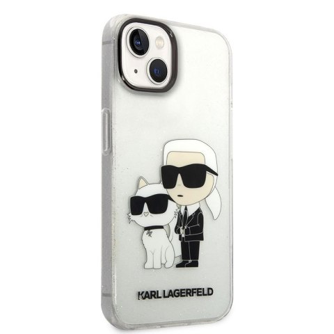 Karl Lagerfeld IML Glitter NFT Karl & Choupette - Etui iPhone 14 Plus (przezroczysty) Karl Lagerfeld IML Glitter NFT Karl & Choupette - Etui iPhone 14 Plus (przezroczysty)