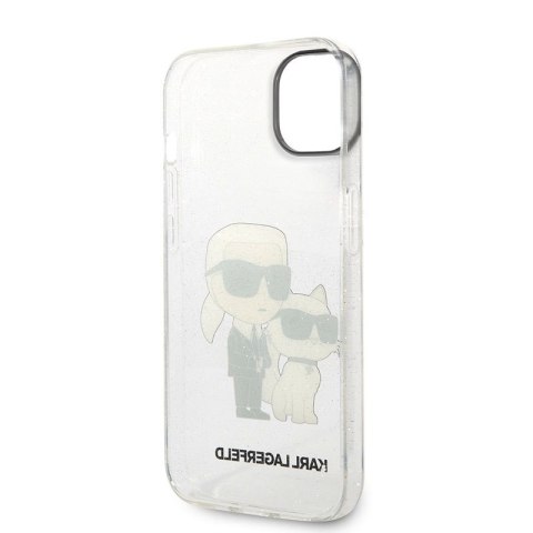 Karl Lagerfeld IML Glitter NFT Karl & Choupette - Etui iPhone 14 Plus (przezroczysty) Karl Lagerfeld IML Glitter NFT Karl & Choupette - Etui iPhone 14 Plus (przezroczysty)