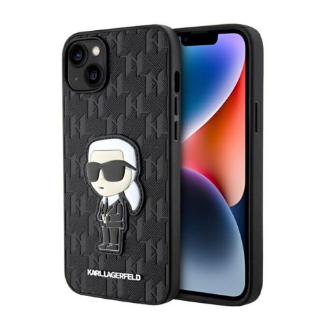 Karl Lagerfeld Saffiano Monogram NFT Ikonik - Etui iPhone 14 Plus (Czarny) Karl Lagerfeld Saffiano Monogram NFT Ikonik - Etui iPhone 14 Plus (Czarny)