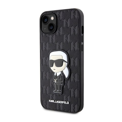 Karl Lagerfeld Saffiano Monogram NFT Ikonik - Etui iPhone 14 Plus (Czarny) Karl Lagerfeld Saffiano Monogram NFT Ikonik - Etui iPhone 14 Plus (Czarny)