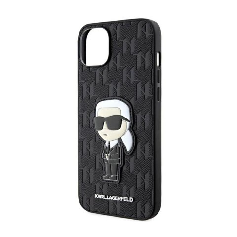 Karl Lagerfeld Saffiano Monogram NFT Ikonik - Etui iPhone 14 Plus (Czarny) Karl Lagerfeld Saffiano Monogram NFT Ikonik - Etui iPhone 14 Plus (Czarny)