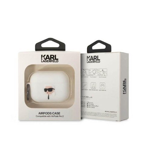 Karl Lagerfeld Silicone NFT Karl Head 3D - Etui AirPods Pro 2 (biały) Karl Lagerfeld Silicone NFT Karl Head 3D - Etui AirPods Pro 2 (biały)