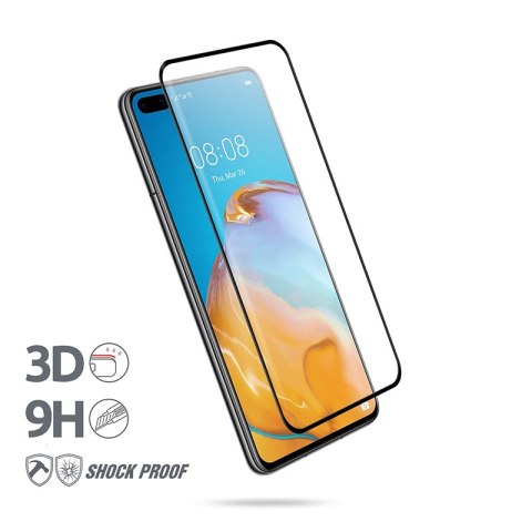 Crong 3D Armour Glass - Szkło hartowane 9H na cały ekran Huawei P40 + ramka instalacyjna Crong 3D Armour Glass - Szkło hartowane 9H na cały ekran Huawei P40 + ramka instalacyjna