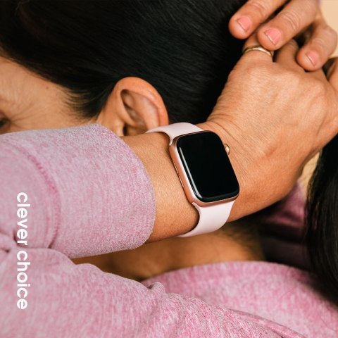 Crong Liquid - Pasek do Apple Watch 44/45/46/49 mm (piaskowy róż) Crong Liquid - Pasek do Apple Watch 44/45/46/49 mm (piaskowy róż)