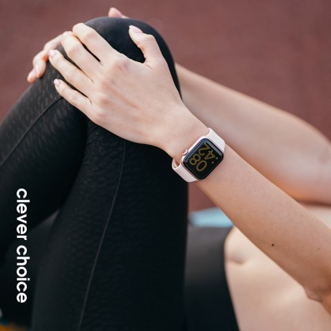Crong Liquid - Pasek do Apple Watch 44/45/46/49 mm (piaskowy róż) Crong Liquid - Pasek do Apple Watch 44/45/46/49 mm (piaskowy róż)