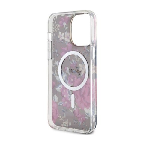 Guess Flower MagSafe - Etui iPhone 14 Pro Max (Zielony) Guess Flower MagSafe - Etui iPhone 14 Pro Max (Zielony)