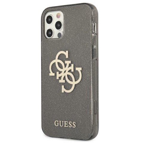 Guess Glitter 4G Big Logo - Etui iPhone 12 Pro Max (czarny) Guess Glitter 4G Big Logo - Etui iPhone 12 Pro Max (czarny)