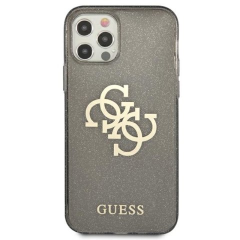 Guess Glitter 4G Big Logo - Etui iPhone 12 Pro Max (czarny) Guess Glitter 4G Big Logo - Etui iPhone 12 Pro Max (czarny)
