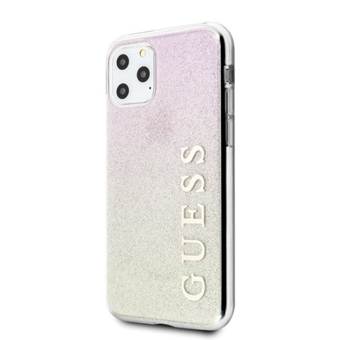 Guess Glitter Gradient - Etui iPhone 11 Pro Max (Gold/Pink) Guess Glitter Gradient - Etui iPhone 11 Pro Max (Gold/Pink)