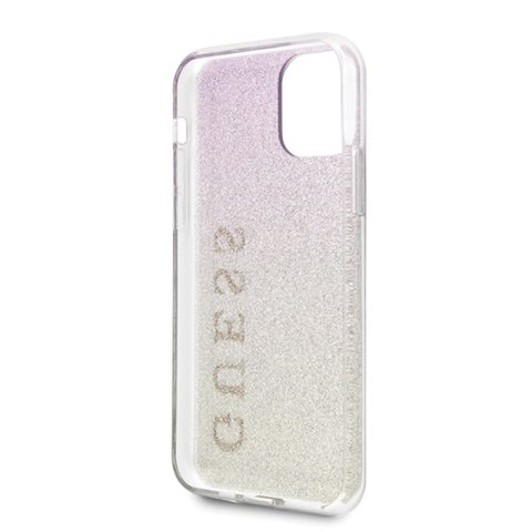 Guess Glitter Gradient - Etui iPhone 11 Pro Max (Gold/Pink) Guess Glitter Gradient - Etui iPhone 11 Pro Max (Gold/Pink)