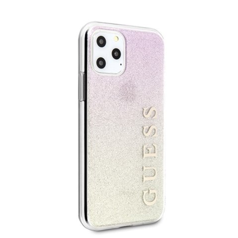 Guess Glitter Gradient - Etui iPhone 11 Pro Max (Gold/Pink) Guess Glitter Gradient - Etui iPhone 11 Pro Max (Gold/Pink)