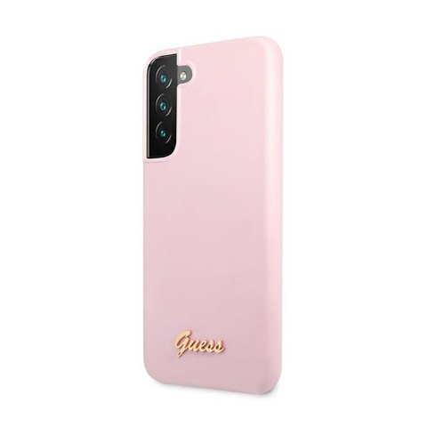 Guess Silicone Script Metal Logo - Etui Samsung Galaxy S22+ (lawenda) Guess Silicone Script Metal Logo - Etui Samsung Galaxy S22+ (lawenda)