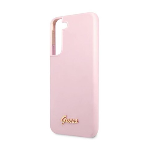 Guess Silicone Script Metal Logo - Etui Samsung Galaxy S22+ (lawenda) Guess Silicone Script Metal Logo - Etui Samsung Galaxy S22+ (lawenda)