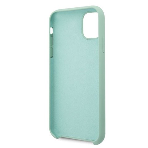 Guess Silicone Vintage - Etui iPhone 11 Pro Max (zielony) Guess Silicone Vintage - Etui iPhone 11 Pro Max (zielony)