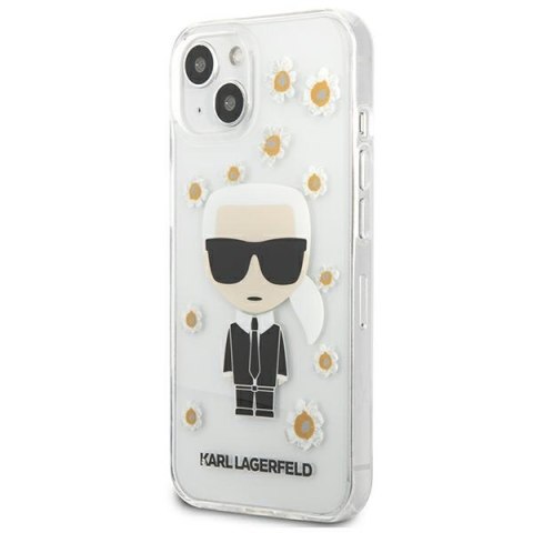 Karl Lagerfeld Iconic Karl Flower - Etui iPhone 13 Mini (przezroczysty) Karl Lagerfeld Iconic Karl Flower - Etui iPhone 13 Mini (przezroczysty)
