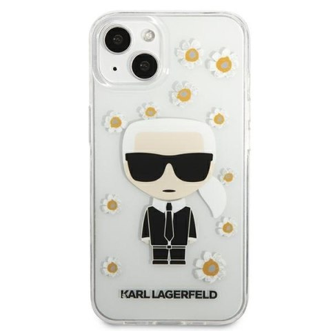 Karl Lagerfeld Iconic Karl Flower - Etui iPhone 13 Mini (przezroczysty) Karl Lagerfeld Iconic Karl Flower - Etui iPhone 13 Mini (przezroczysty)