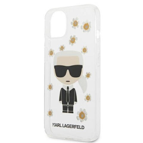 Karl Lagerfeld Iconic Karl Flower - Etui iPhone 13 Mini (przezroczysty) Karl Lagerfeld Iconic Karl Flower - Etui iPhone 13 Mini (przezroczysty)
