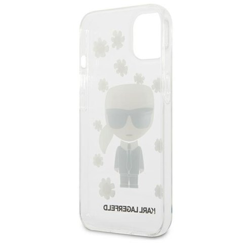 Karl Lagerfeld Iconic Karl Flower - Etui iPhone 13 Mini (przezroczysty) Karl Lagerfeld Iconic Karl Flower - Etui iPhone 13 Mini (przezroczysty)