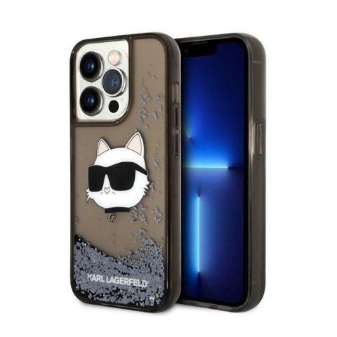 Karl Lagerfeld Liquid Glitter NFT Choupette Head - Etui iPhone 14 Pro Max (czarny) Karl Lagerfeld Liquid Glitter NFT Choupette Head - Etui iPhone 14 Pro Max (czarny)