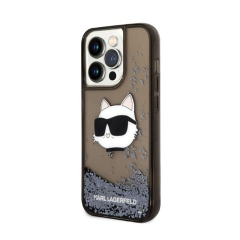 Karl Lagerfeld Liquid Glitter NFT Choupette Head - Etui iPhone 14 Pro Max (czarny) Karl Lagerfeld Liquid Glitter NFT Choupette Head - Etui iPhone 14 Pro Max (czarny)