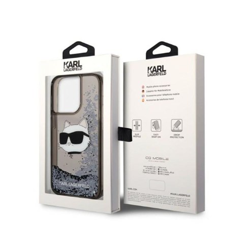 Karl Lagerfeld Liquid Glitter NFT Choupette Head - Etui iPhone 14 Pro Max (czarny) Karl Lagerfeld Liquid Glitter NFT Choupette Head - Etui iPhone 14 Pro Max (czarny)