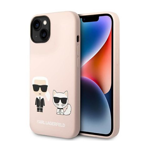 Karl Lagerfeld Liquid Silicone Karl & Choupette MagSafe - Etui iPhone 14 Plus (różowy) Karl Lagerfeld Liquid Silicone Karl & Choupette MagSafe - Etui iPhone 14 Plus (różowy)