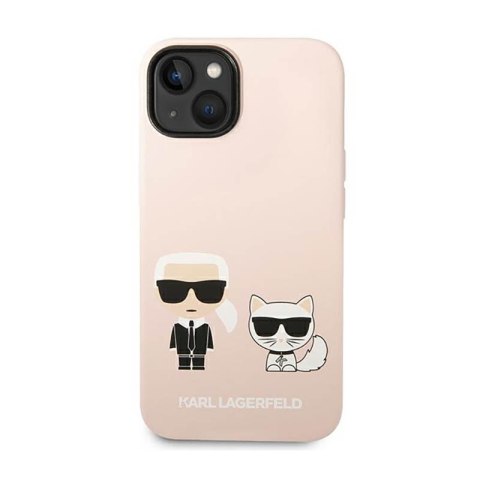 Karl Lagerfeld Liquid Silicone Karl & Choupette MagSafe - Etui iPhone 14 Plus (różowy) Karl Lagerfeld Liquid Silicone Karl & Choupette MagSafe - Etui iPhone 14 Plus (różowy)