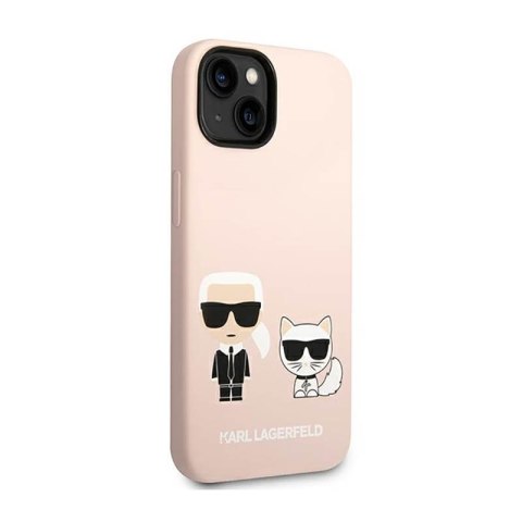 Karl Lagerfeld Liquid Silicone Karl & Choupette MagSafe - Etui iPhone 14 Plus (różowy) Karl Lagerfeld Liquid Silicone Karl & Choupette MagSafe - Etui iPhone 14 Plus (różowy)