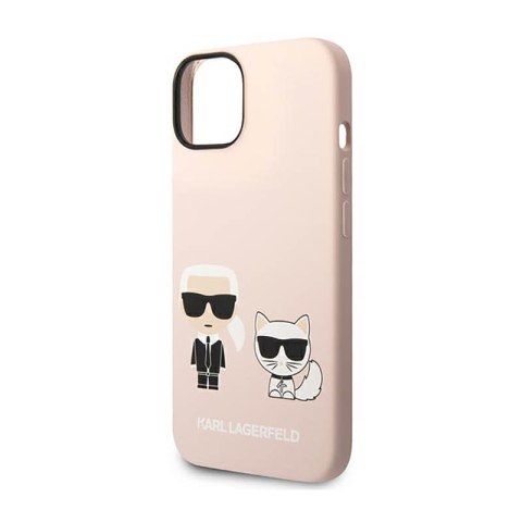 Karl Lagerfeld Liquid Silicone Karl & Choupette MagSafe - Etui iPhone 14 Plus (różowy) Karl Lagerfeld Liquid Silicone Karl & Choupette MagSafe - Etui iPhone 14 Plus (różowy)