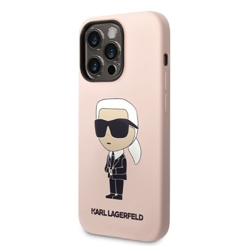 Karl Lagerfeld Silicone NFT Ikonik MagSafe - Etui iPhone 14 Pro (różowy) Karl Lagerfeld Silicone NFT Ikonik MagSafe - Etui iPhone 14 Pro (różowy)
