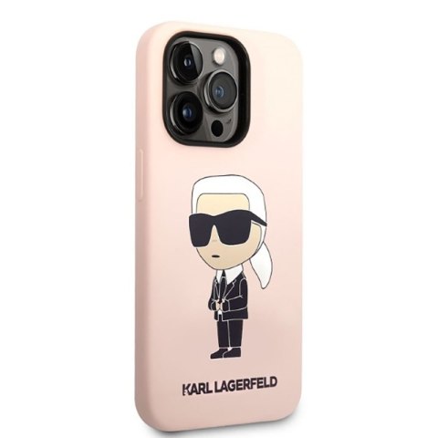 Karl Lagerfeld Silicone NFT Ikonik MagSafe - Etui iPhone 14 Pro (różowy) Karl Lagerfeld Silicone NFT Ikonik MagSafe - Etui iPhone 14 Pro (różowy)