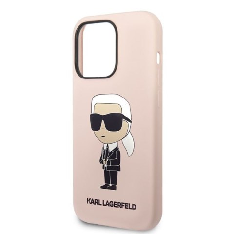 Karl Lagerfeld Silicone NFT Ikonik MagSafe - Etui iPhone 14 Pro (różowy) Karl Lagerfeld Silicone NFT Ikonik MagSafe - Etui iPhone 14 Pro (różowy)