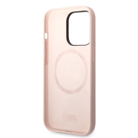 Karl Lagerfeld Silicone NFT Ikonik MagSafe - Etui iPhone 14 Pro (różowy) Karl Lagerfeld Silicone NFT Ikonik MagSafe - Etui iPhone 14 Pro (różowy)