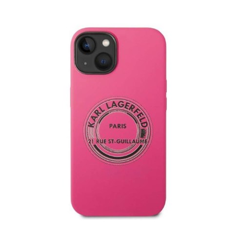 Karl Lagerfeld Silicone RSG - Etui iPhone 14 Plus (różowy) Karl Lagerfeld Silicone RSG - Etui iPhone 14 Plus (różowy)