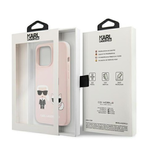 Karl Lagerfeld Slilicone Karl & Choupette Magsafe - Etui iPhone 13 Pro Max (różowy) Karl Lagerfeld Slilicone Karl & Choupette Magsafe - Etui iPhone 13 Pro Max (różowy)