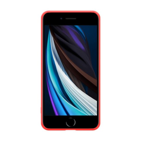 Crong Color Cover - Etui iPhone SE (2022/2020) / 8 / 7 (czerwony) Crong Color Cover - Etui iPhone SE (2022/2020) / 8 / 7 (czerwony)