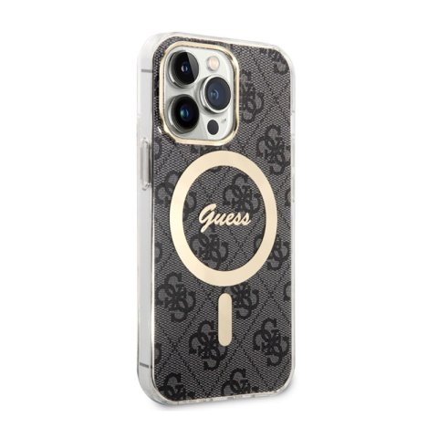 Guess 4G MagSafe - Etui iPhone 13 Pro (Czarny) Guess 4G MagSafe - Etui iPhone 13 Pro (Czarny)
