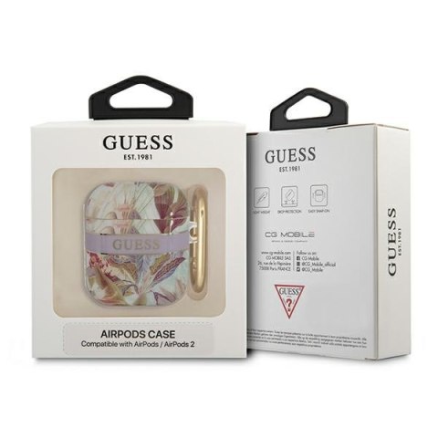 Guess Flower - Etui Airpods 1/2 gen (Purple) Guess Flower - Etui Airpods 1/2 gen (Purple)