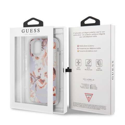 Guess Flower Shiny Collection N2 - Etui iPhone 11 Pro Max (Lilac) Guess Flower Shiny Collection N2 - Etui iPhone 11 Pro Max (Lilac)