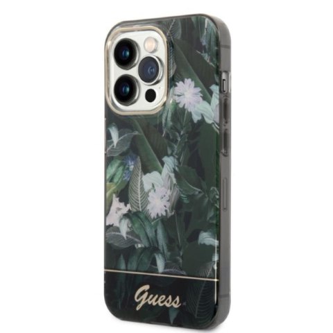 Guess Jungle Case - Etui iPhone 14 Pro Max (zielony) Guess Jungle Case - Etui iPhone 14 Pro Max (zielony)